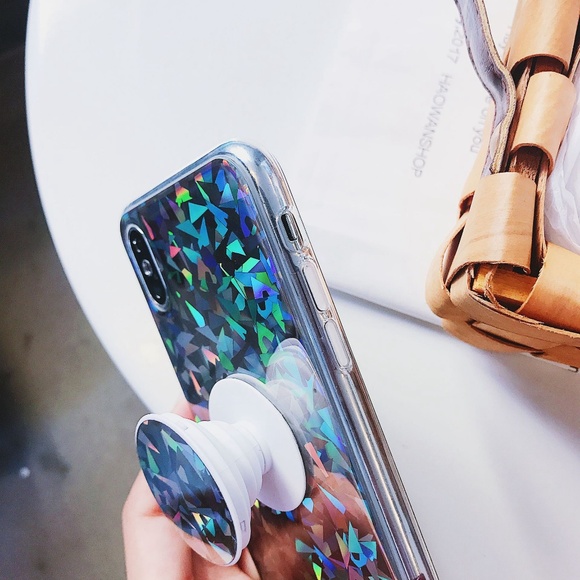 *NEW iPhone Max/XR Laser Diamond Case W/Holder - Picture 5 of 6